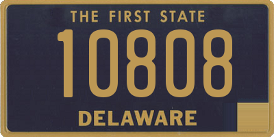 DE license plate 10808