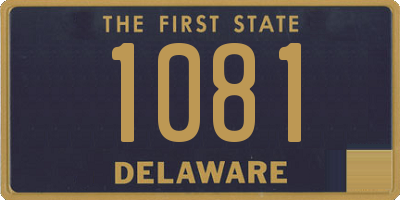 DE license plate 1081