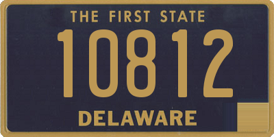 DE license plate 10812