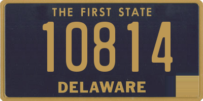 DE license plate 10814