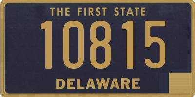 DE license plate 10815