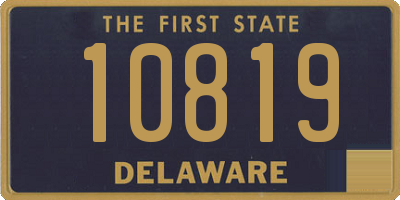 DE license plate 10819