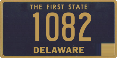 DE license plate 1082