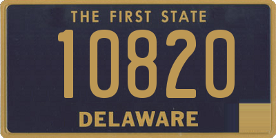 DE license plate 10820