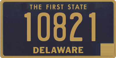 DE license plate 10821