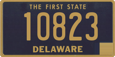 DE license plate 10823