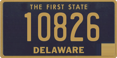 DE license plate 10826