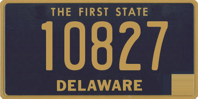 DE license plate 10827