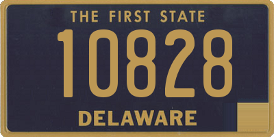 DE license plate 10828