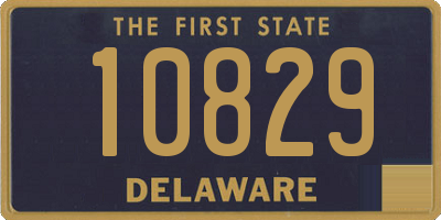 DE license plate 10829