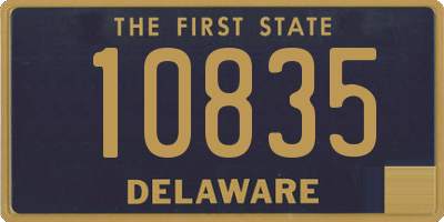 DE license plate 10835