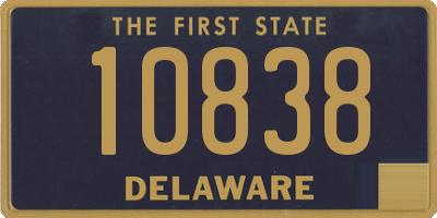 DE license plate 10838