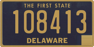 DE license plate 108413