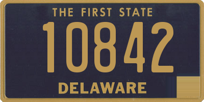 DE license plate 10842