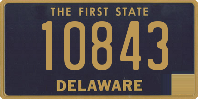 DE license plate 10843