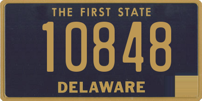 DE license plate 10848