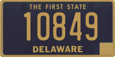 DE license plate 10849