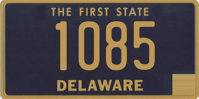 DE license plate 1085
