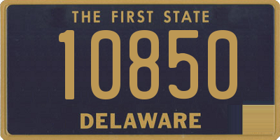 DE license plate 10850