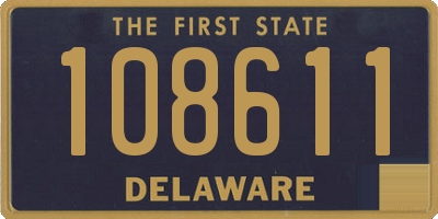 DE license plate 108611
