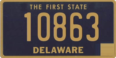 DE license plate 10863