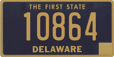 DE license plate 10864