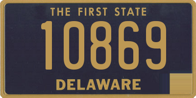 DE license plate 10869