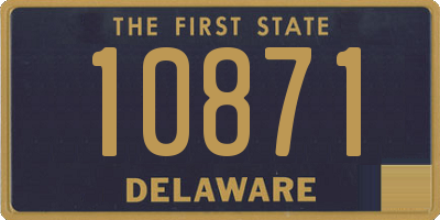 DE license plate 10871