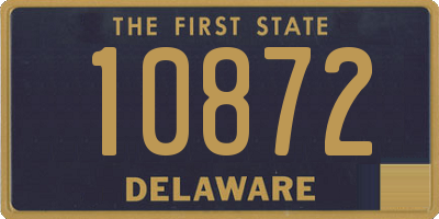 DE license plate 10872