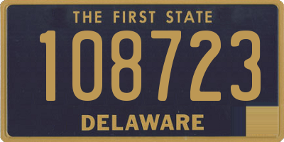 DE license plate 108723