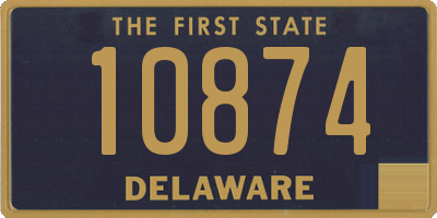 DE license plate 10874