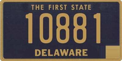 DE license plate 10881