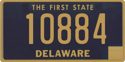 DE license plate 10884