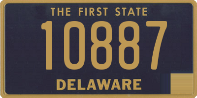 DE license plate 10887