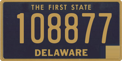 DE license plate 108877