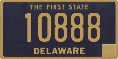 DE license plate 10888