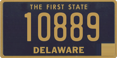 DE license plate 10889