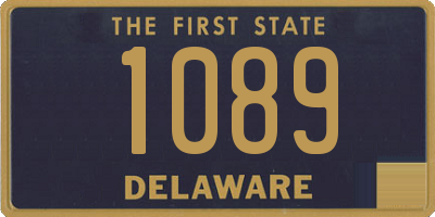 DE license plate 1089