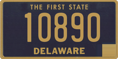 DE license plate 10890