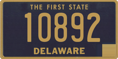 DE license plate 10892