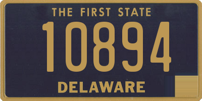 DE license plate 10894