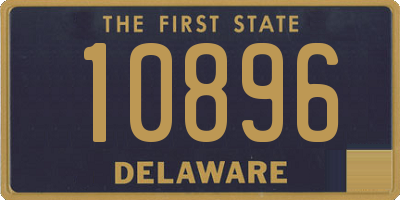 DE license plate 10896