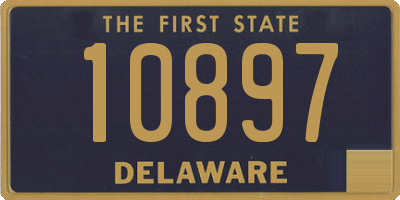 DE license plate 10897