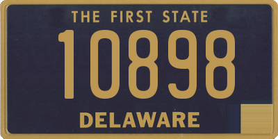 DE license plate 10898