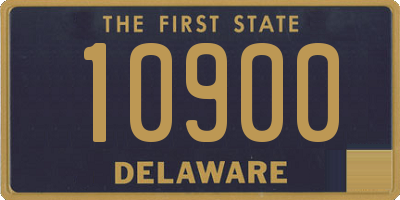 DE license plate 10900