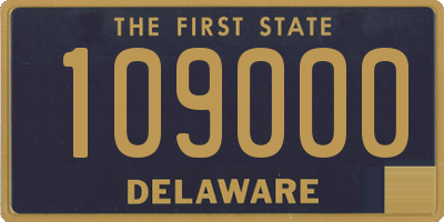 DE license plate 109000