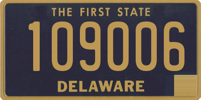 DE license plate 109006