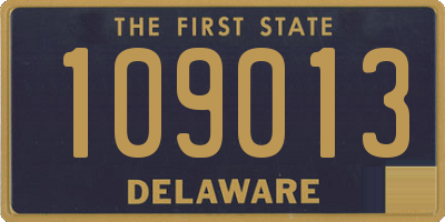 DE license plate 109013