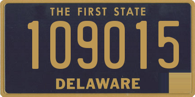 DE license plate 109015