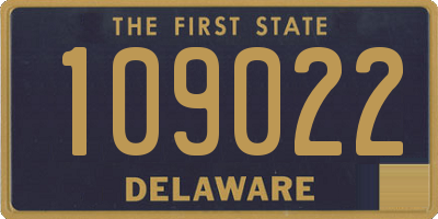 DE license plate 109022